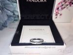 Perfect Fake Pandora 925 Silver Diamond And White Enamel Ring